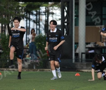 บรรยากาศการซ้อม ฟุตบอล "GMMTV STARLYMPIC 2023"
