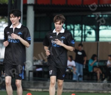 บรรยากาศการซ้อม ฟุตบอล "GMMTV STARLYMPIC 2023"