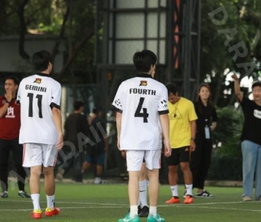 บรรยากาศการซ้อม ฟุตบอล "GMMTV STARLYMPIC 2023"