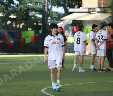 บรรยากาศการซ้อม ฟุตบอล "GMMTV STARLYMPIC 2023"