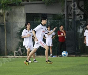 บรรยากาศการซ้อม ฟุตบอล "GMMTV STARLYMPIC 2023"