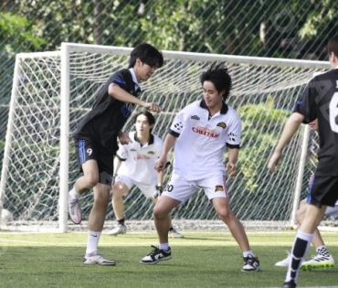บรรยากาศการซ้อม ฟุตบอล "GMMTV STARLYMPIC 2023"