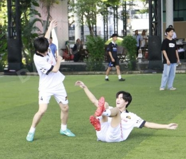 บรรยากาศการซ้อม ฟุตบอล "GMMTV STARLYMPIC 2023"