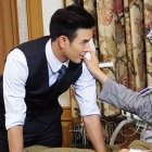ภาพเบื้องหลังสุดจิ้นของ "เกรท-แมท" จากละคร "ขอเป็นเจ้าสาว  สักครั้งให้ชื่นใจ"