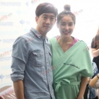 "แพท" ควง "เบนซ์" แถลงข่าวหลังคลอดลูก