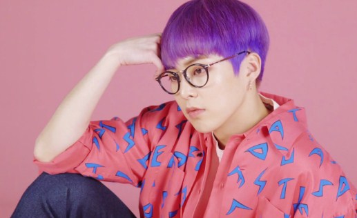 ผมสีม่วงของ Xiumin