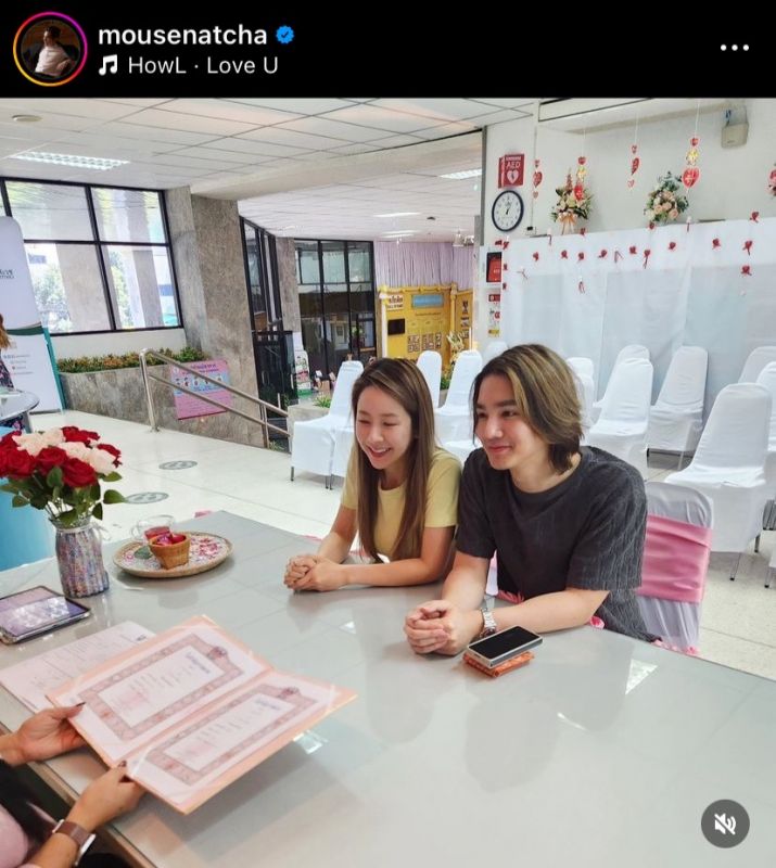 เม้าส์ ณัชชา สปอย พิชญดา จดทะเบียนสมรส แต่งงาน