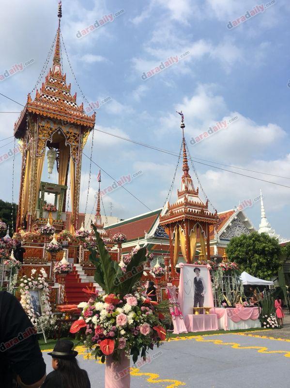 แจ๊ส บวชหน้าไฟ พ่อดม เผา วันฌาปนกิจ