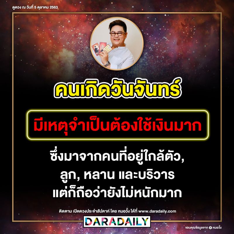ดูดวง วันเกิด หมอวั้ง โชคลาภ