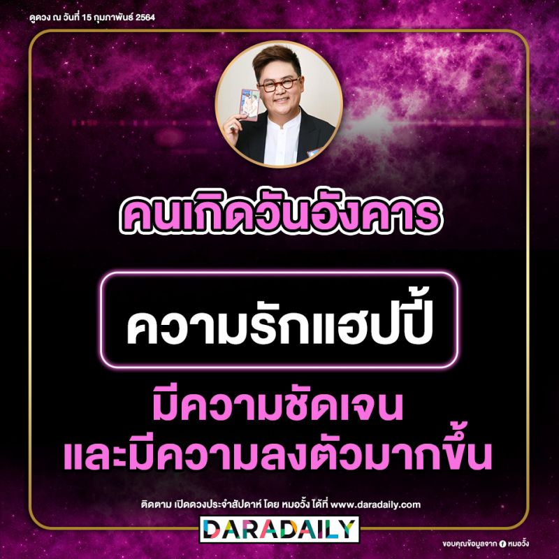 ดูดวง วันเกิด หมอวั้ง โชคลาภ