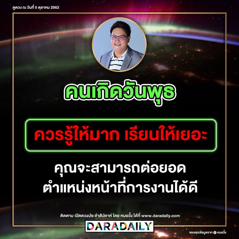 ดูดวง วันเกิด หมอวั้ง โชคลาภ