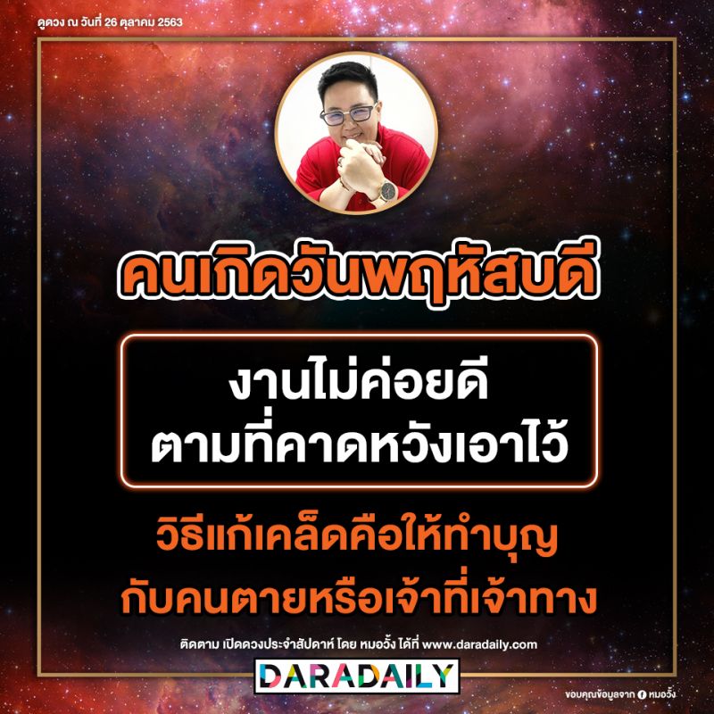 ดูดวง วันเกิด หมอวั้ง โชคลาภ