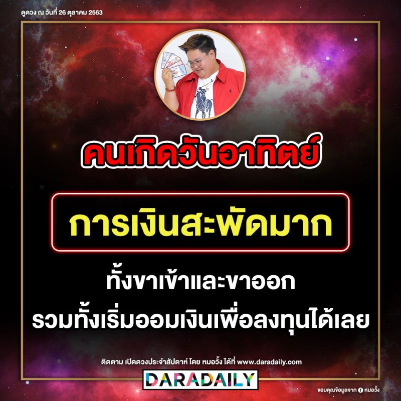 ดูดวง วันเกิด หมอวั้ง โชคลาภ