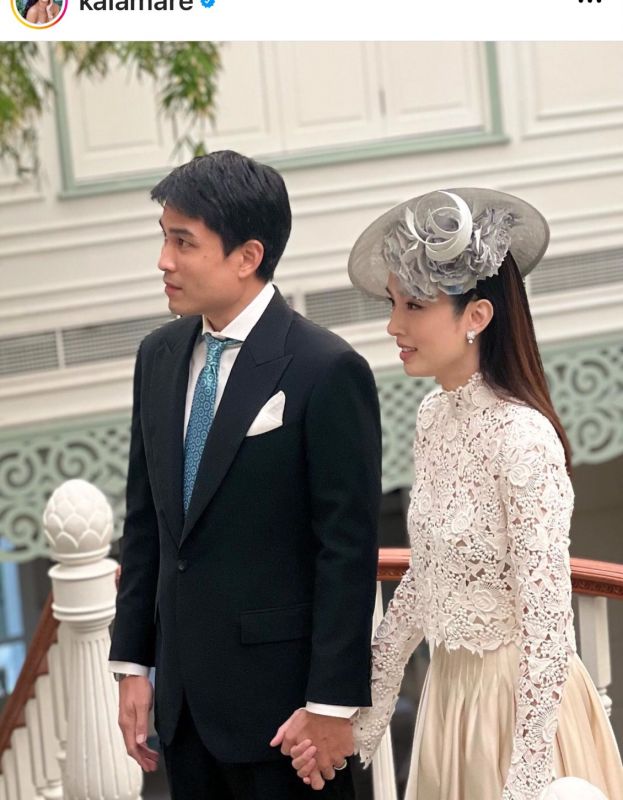 เข็มกลัดเน็คไทด์ของเจ้าบ่าวบ้าบ๋า หวานใจ “ปอย ตรีชฎา”